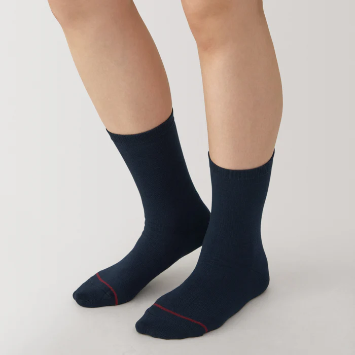 Right Angle Warm Cotton Blend Crew Socks
