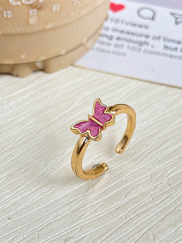 Women's Rings Fashion Outdoor Butterfly Ring