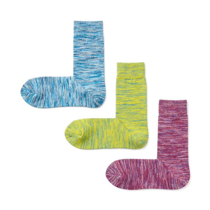 Right Angle Excess Yarn 3 Pair Socks