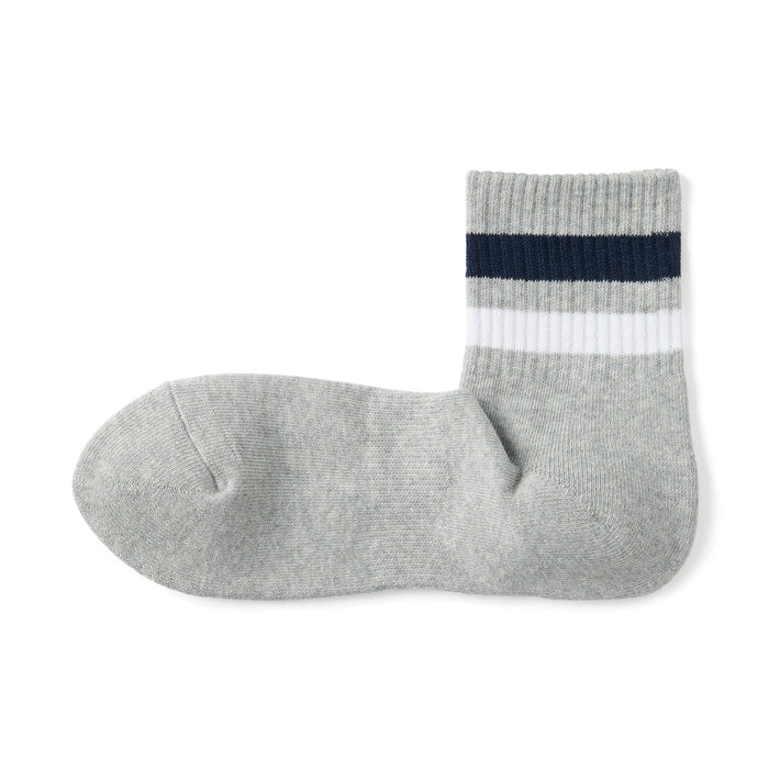 Right Angle Pile Short Socks
